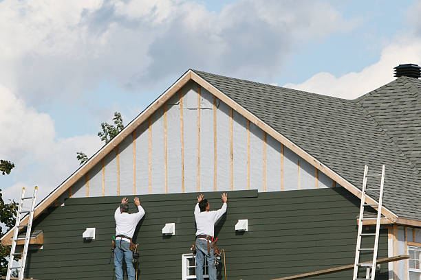 Professional Emergency Siding Repair technician working in Orient, OH